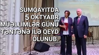 Sumqayıtda Muğam Mərkəzində Müəllimlər Günü Təntənə İlə Qeyd OlunubRTV Xəbər [upl. by Anisamot548]