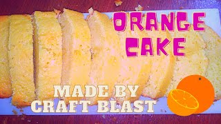 How to make orange cake🎂Craft blast [upl. by Attenrad248]