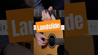 How I play Landslide fleetwoodmac landslide lindseybuckingham guitartabs shorts fingerstyle [upl. by Anyotal491]