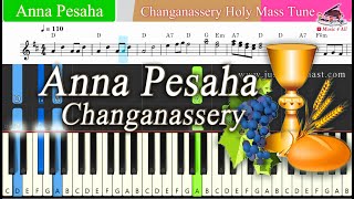 Annapesha Changanassery Tune Keyboard Notes with Chords and Sheet Music [upl. by Yrreiht]