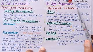 Thermoregulation in mammals  Thermoregulatory strategies in man  Class 12 [upl. by Nyrahs953]