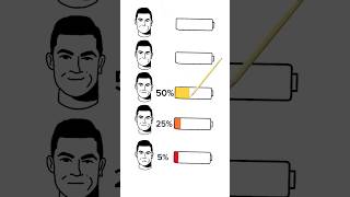 Ronaldo battery challenge animation game youtubeshorts [upl. by Eugenle]