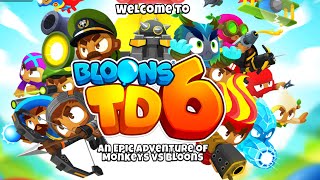 Bloons TD6 No Commentary Midnight Mansion Hard Half Cash [upl. by Lubeck]