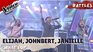 Elijah Jane Johnbert and Janielle confidently perform ‘What’s Up’  The Voice Kids [upl. by Lester]