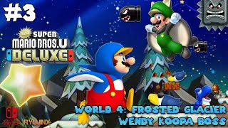 New Super Mario Bros U Deluxe Ryujinx Gameplay World 4 [upl. by Ardisi828]