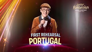 Simão Oliveira  O Rapaz  First Rehearsal  Portugal 🇵🇹  Junior Eurovision 2021 [upl. by Anees]