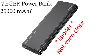 Veger 25000 mAh power bank capacity test [upl. by Carrelli]