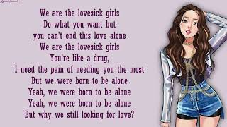 BLACKPINK  Lovesick Girls  English Version  Lyrics [upl. by Roti917]