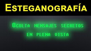 Cómo OCULTAR MENSAJES SECRETOS en plena vista usando  Tutorial de Esteganografía [upl. by Schultz708]