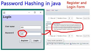 Password Hashing In Java  Password Hashing Tutorial and One Way Encryption login and register form [upl. by Naitsirt830]