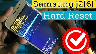 Samsung Galaxy J2 6 Hard Reset  Hang problem Solve  pinpattern unlock 100 work ♻ [upl. by Meehyr]