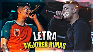 LO MEJOR DE LETRA  COHERENCIA y FLOW 🔥 [upl. by Ecirtael]