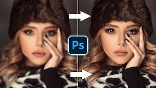 Easily Convert Low To High Resolution Photos In Photoshop [upl. by Namlak271]