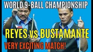 EFREN REYES vs BUSTAMANTE World 9Ball Championship [upl. by Alset]