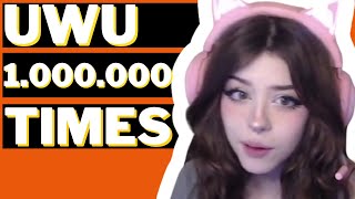 Uwu 1000000 times  NotAestheticallyHannah voice sound effect one million times meme [upl. by Rehc937]