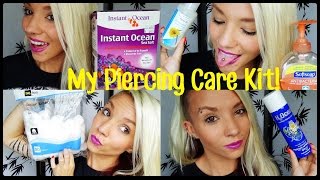 Whats in my Piercing Care Kit  BreeAnn Barbie [upl. by Viguerie]