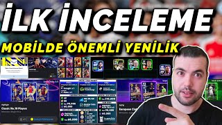 İLK İNCELEME🔥GÜNCELLEME SONRASI TÜM GELENLER 👀 MOBİLDE ÖNEMLİ YENİLİK EFOOTBALL 2024 MOBİLE [upl. by Avehsile]