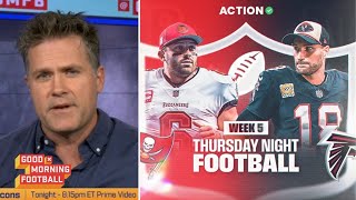 GMFB  Can Kirk Cousins’ magic help Falcons overcome Baker Mayfield and Buccaneers tonight  Kyle [upl. by Haldan]