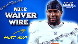 Week 12 Waiver Wire Best Pickups Injury Replacements amp Streamers  2024 Fantasy Football Advice [upl. by Durrell572]