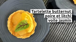 Tartelette butternut poire et litchi voile jasmin [upl. by Chastity]