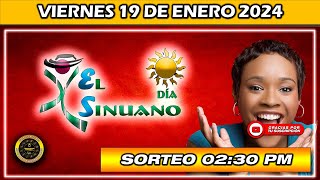 Resultado de EL SINUANO DIA del VIERNES 19 de enero 2024 chance sinuanodía [upl. by Hairahcez]