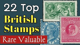 Most Valuable Uk Stamps  Rare British Stamps Worth Money  United Kingdom Philately [upl. by Struve]