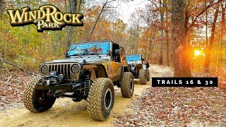 Jeeps Take On Windrock Park  Part 1  Trails 16 amp 30 [upl. by Miof Mela]