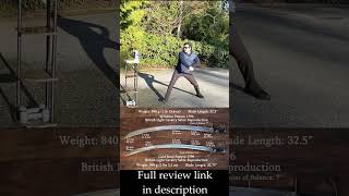 Windlass Pattern 1796 British Light Cavalry Sabre Test Cutting shorts saber sword [upl. by Missak]