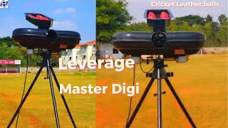 Professional cricket coaching with Leverage Master Digi Pro cricket bowling machine🏏🏏 [upl. by Aniaj]