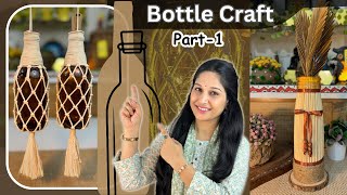 Glass Bottle Crafting  Transforming Ordinary into Extraordinary [upl. by Lannie]