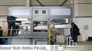 Biguar Tech India PvtLtd biodegradable plates making machine [upl. by Aidnahs]