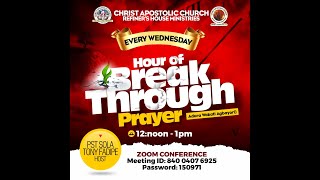 CAC Refiner’s House Hour of Breakthrough Prayer Zoom Meeting [upl. by Geilich]