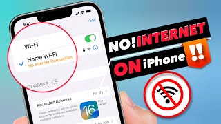 Fix WiFi Connected but No Internet Connection on iPhone Running iOS 16 [upl. by Silvain]