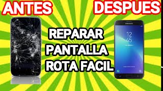 ​😱​COMO REPARAR PANTALLA ROTA DE CELULARTABLET GRIETASFISURAS O RAJAS 2021 FUNCIONA [upl. by Arde431]