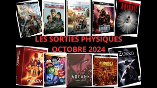 Sorties physiques Octobre 2024 DVD Blu ray 4K Steelbook Coffret [upl. by Murrell]