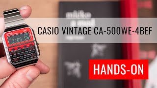 HANDSON Casio Collection Vintage CA500WE4BEF [upl. by Nuhs]