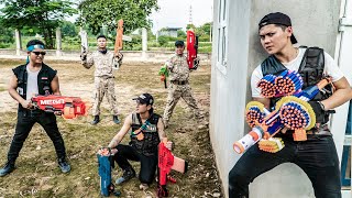 LTT Game Nerf War  Warriors SEAL X Nerf Guns Fight Mr Zero Scazy Survival Battle Suicide Squad 2 [upl. by Ellerrehc]