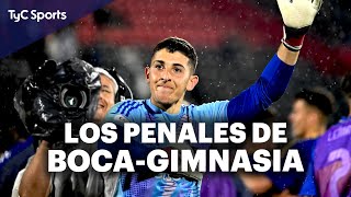 BOCA A SEMIS DE LA COPA ARGENTINA ¡CUATRO PENALES ATAJADOS DE BREY  TANDA DE PENALES COMPLETA [upl. by Enomas]