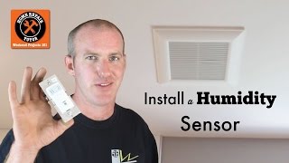 How to Install a Leviton Humidity Sensor in a Bathroom  by Home Repair Tutor [upl. by Sherlocke896]