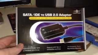 SATAIDE USB Adapter Hard Drive [upl. by Odlanra]