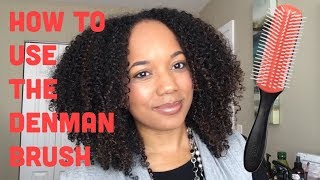 How to use the Denman Brush for Curl Definition [upl. by Enieledam]