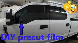 F250 How to tint your windows using precut window film [upl. by Uliram]