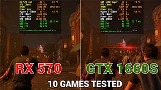 AMD RX 570 vs Nvidia GTX 1660 Super  10 Games Test  Worth Upgrading [upl. by Mall]