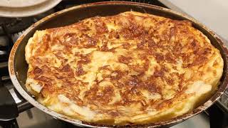 Italian Frittata With Potatoes  Simple Egg Recipe 3 Ingredients only [upl. by Watkin]