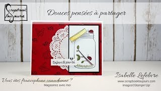 1 Douces pensées à partager et coloriage crayons estompes StampinUp [upl. by Yasdnil911]