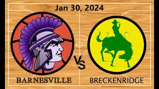 Barnesville Varsity Boys vs Breckenridge [upl. by Negaet]