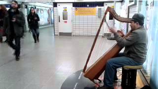 Busker in a London railway station [upl. by Malynda292]