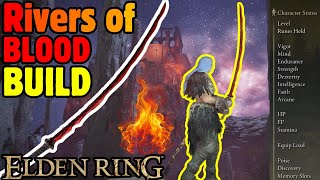 Elden Ring Rivers of Blood LEVEL 125 BUILD Guide [upl. by Aihsekyw]