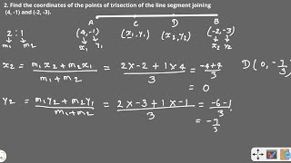 Class 10 Ch  7 Coordinate Geometry Exercise72 question no 2  NEW NCERT CBSE [upl. by Guildroy]