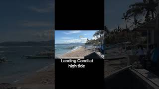 Landing at Candidasa when it’s high tide can be done [upl. by Genaro827]